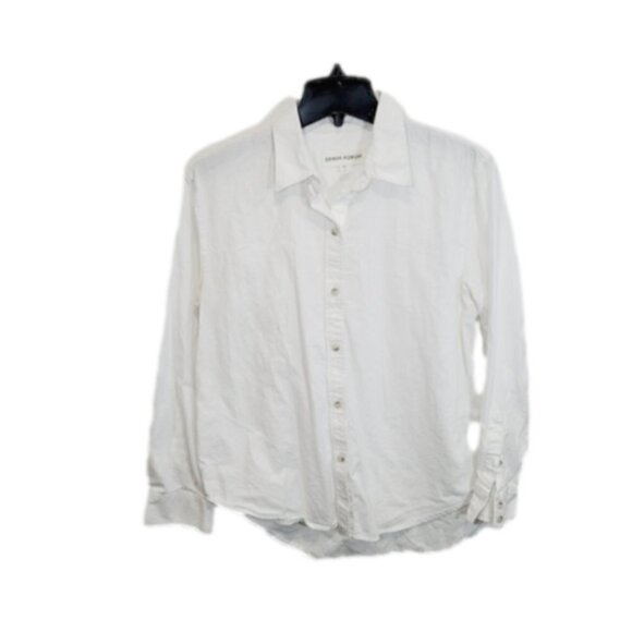 Denim Forum oversized button down top - Picture 1 of 6